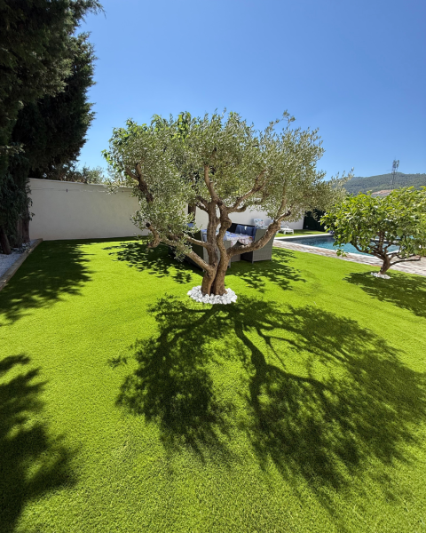 Pose de gazon synthétique haut de gamme à Saint Avertin 37