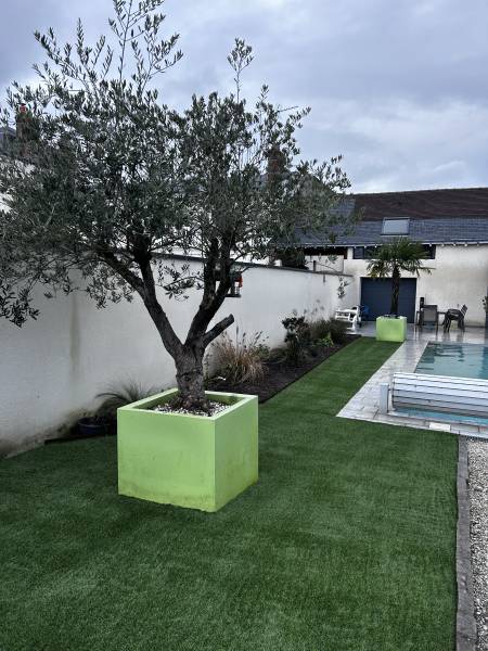 Installation d'un gazon synthétique haut de gamme à Saint-Cyr-sur-Loire près de Saint-Avertin