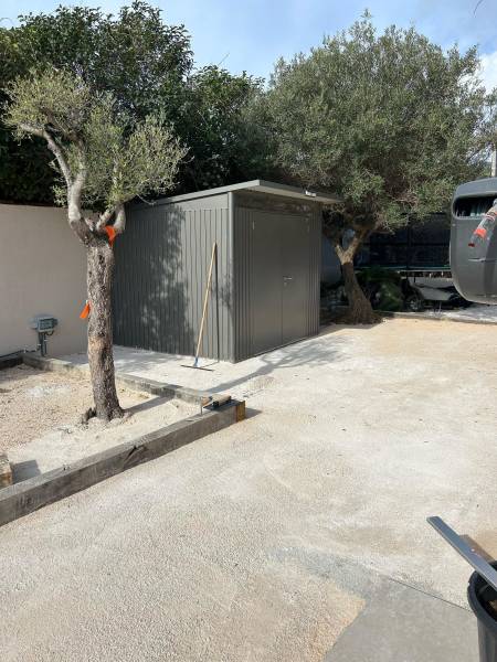 Avant pose gazon synthétique